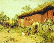 johan krouthen Hons pa ladugardsbacken oil painting picture wholesale